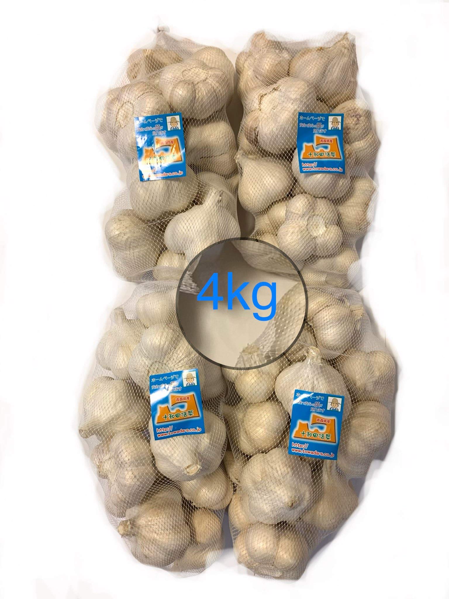 Amazon.co.jp: 青森県産ホワイト六片種にんにく 国産 業務用4kg L